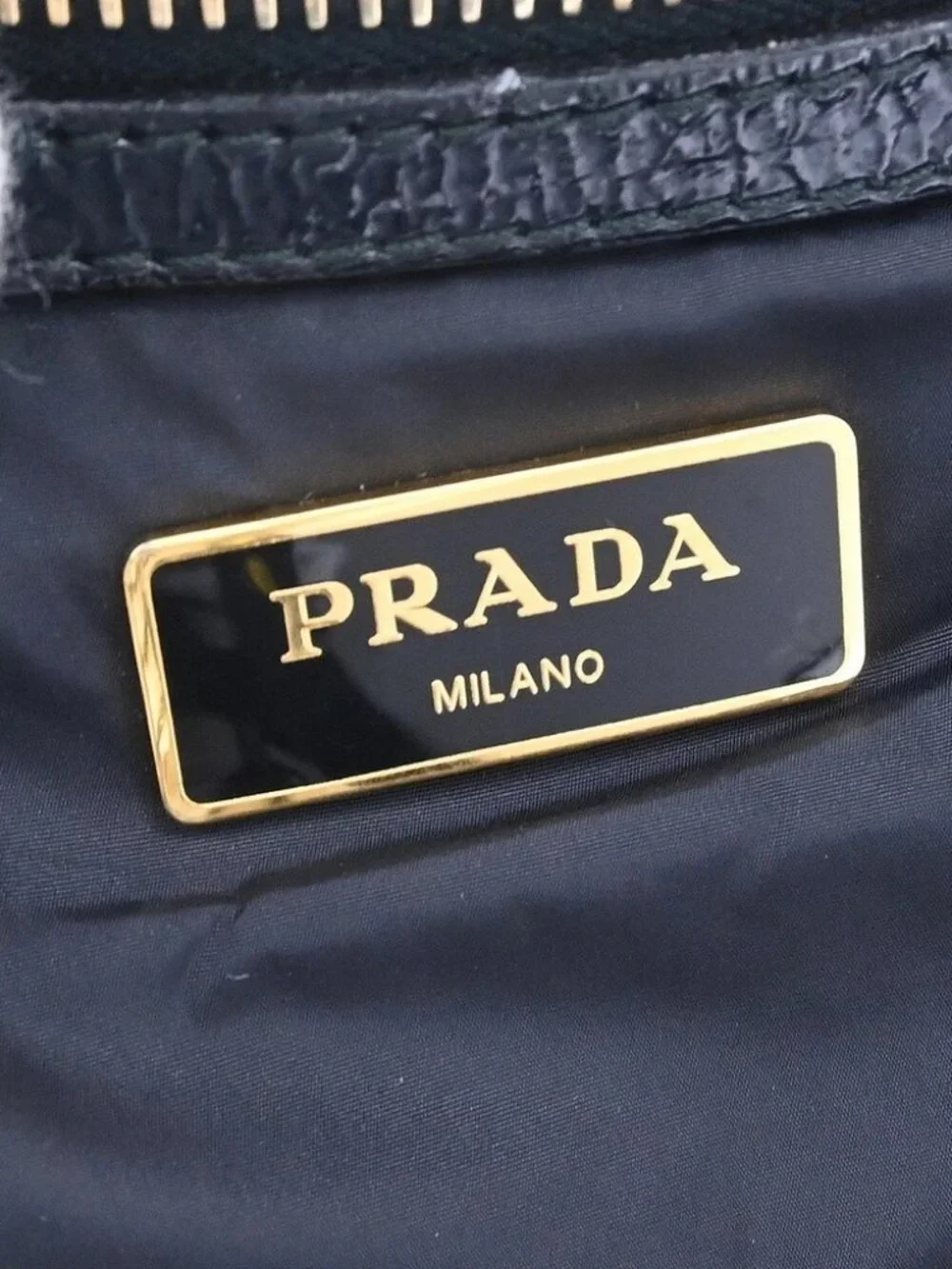 Prada Black Nylon Tote Handbag